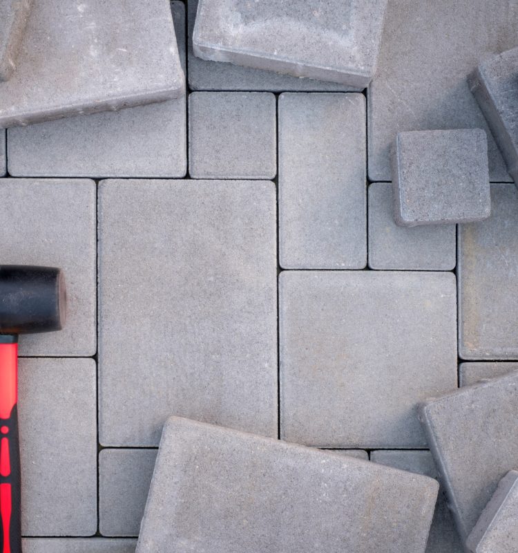 Paving stones paving background